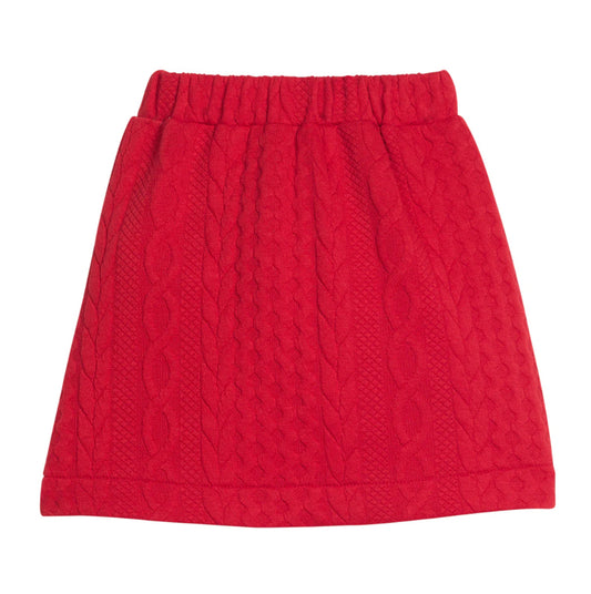 Cherry Quilted Mini Skirt