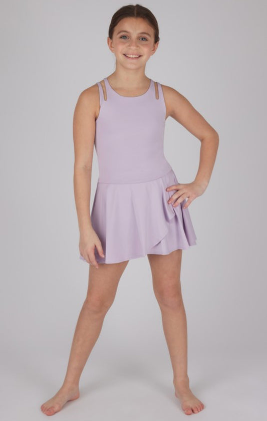 Orchid Cut Out Tank, Skort & Scrunchie Set