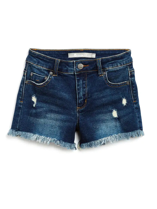 Indigo Fray Shorts