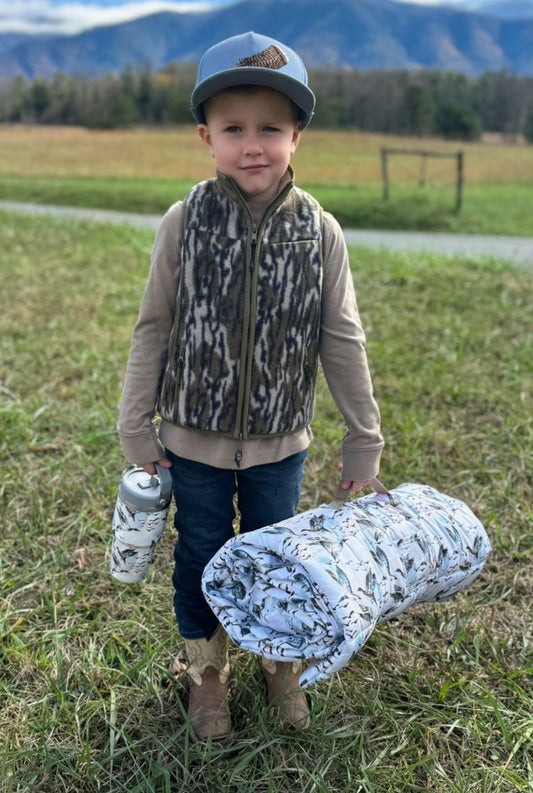 Fleece and Sherpa Vest-Bottomland