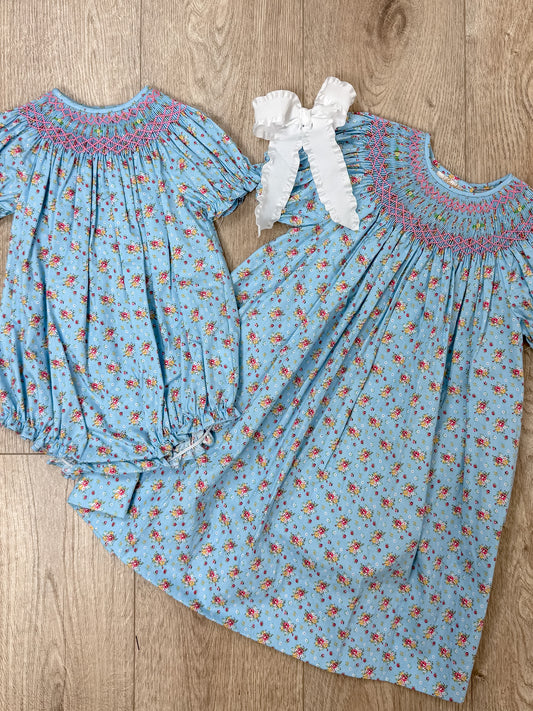 Bishop Smocked In Blue Bubble