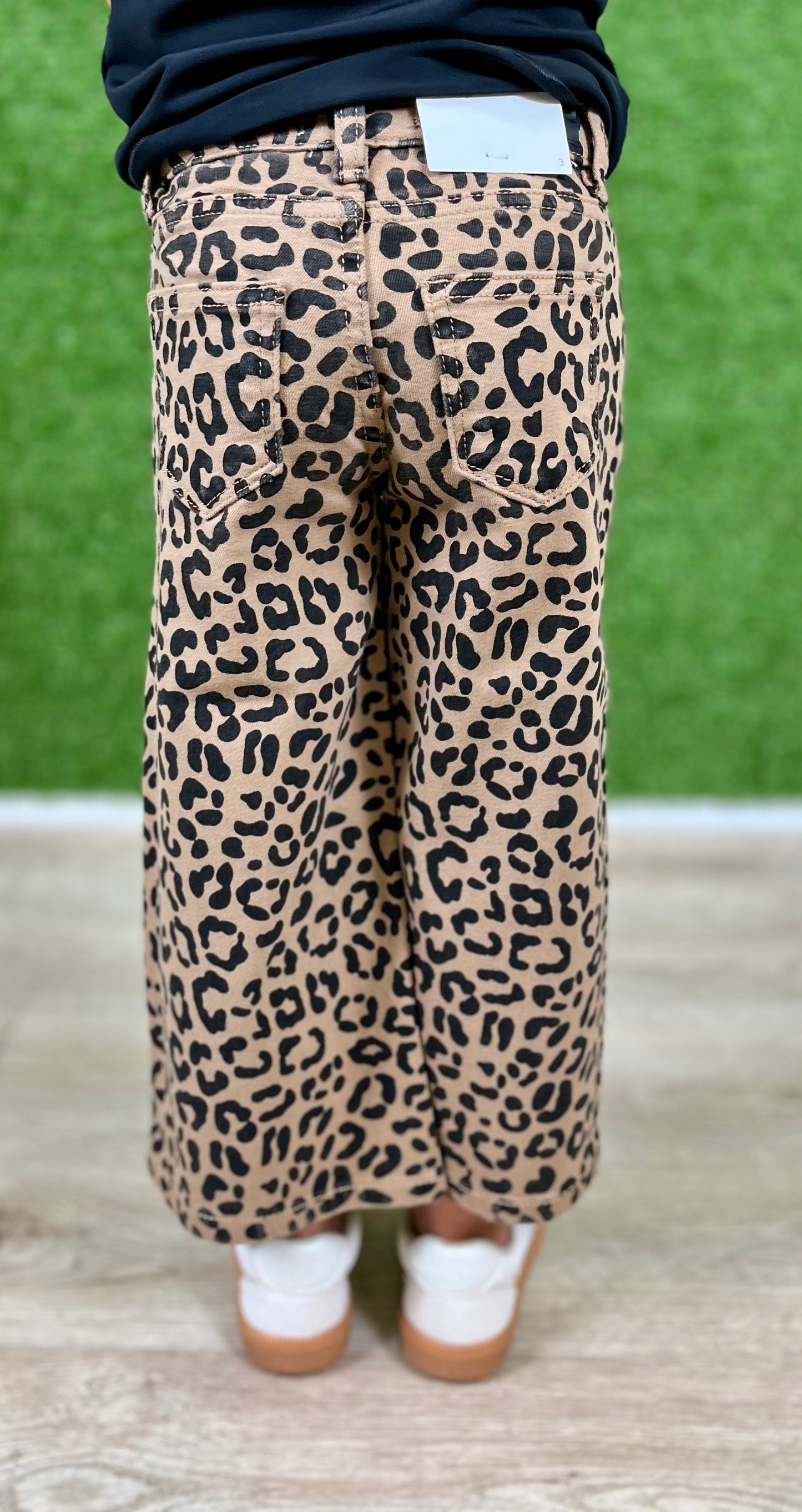 Leopard Wide Leg Pants Little Kid