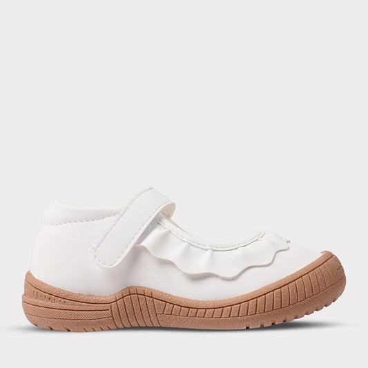 Amina Leather Shoe, White