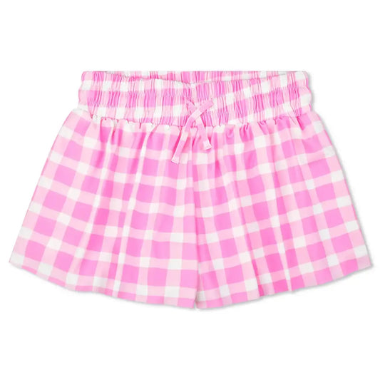 Butterfly Shorts , Pink Gingham