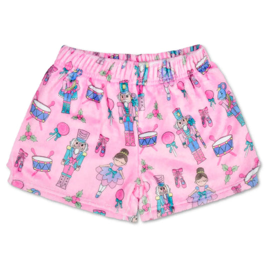 Plush Pajama Shorts, Nutcracker