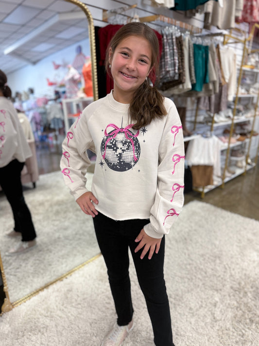 Bows & Disco Ball Sweatshirt