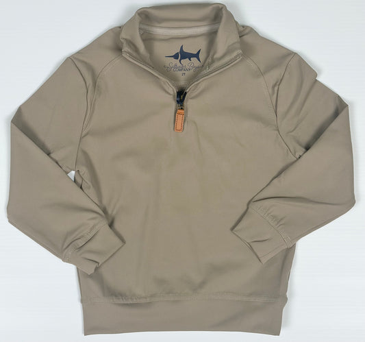 Collins Performance Quarter Zip, Khaki