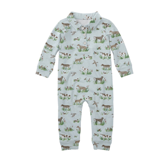 Sweatshirt Polo Romper , Delta Dogs