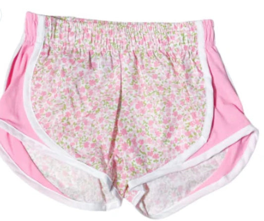 Pink Floral Shorts