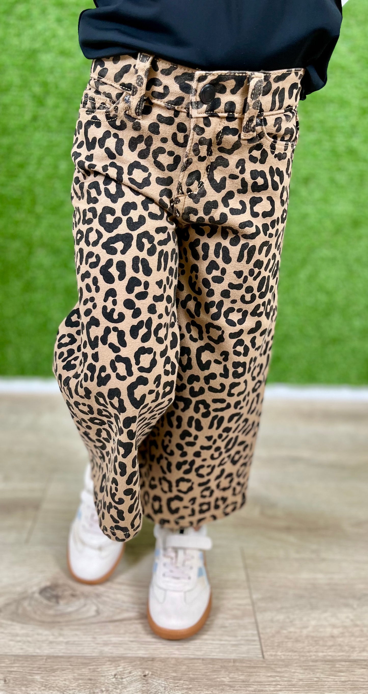 Leopard Wide Leg Pants Little Kid