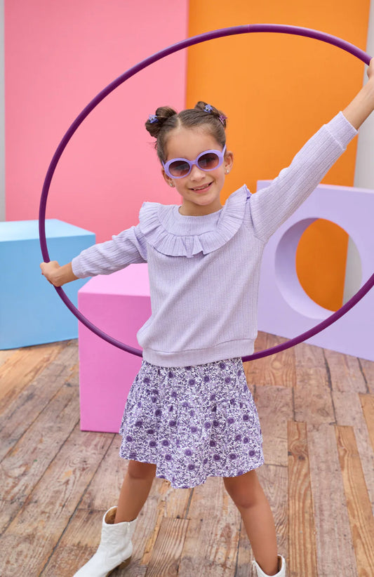 Lavender Vine Floral Sally Skort