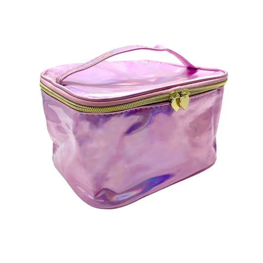 Pink Cosmetic Jewelry Bag