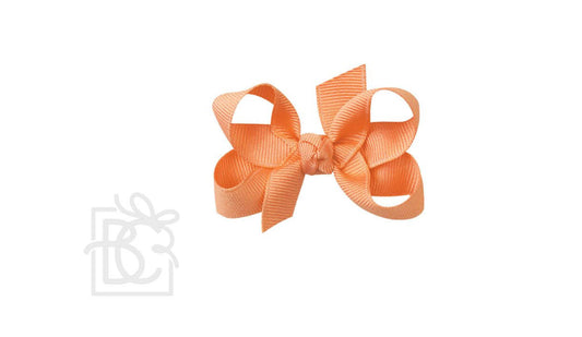 Signature Grosgrain Bow on Alligator Clip 3" Small-5/8", Creamsicle