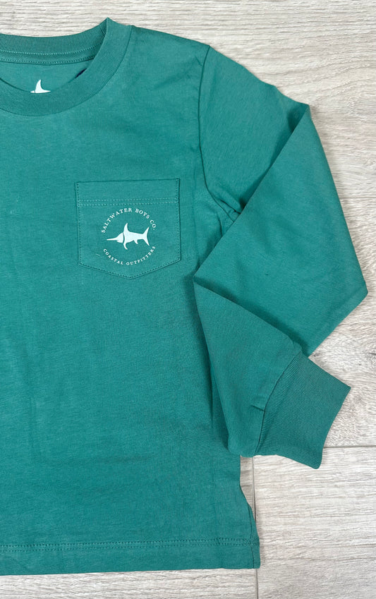 Graphic Tee LS , Green Pointer
