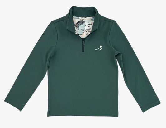 Beau Quarter Zip , Mallard Green