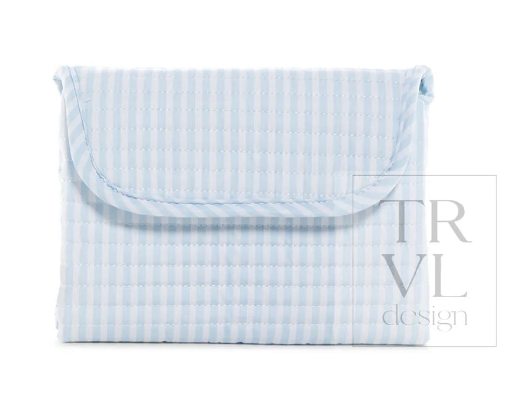 Quilted Changer Mat, Pimlico Stripe Blue