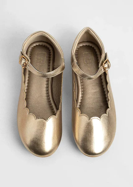 Light Gold Agatha Shoes