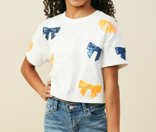 Sequin Bow Top