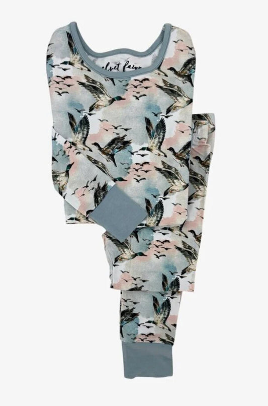 Bamboo Two Piece Set , Mallard Sky