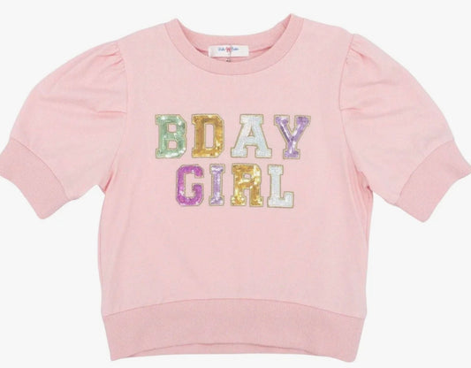 Sequin Puff Sleeve Top, BDAY