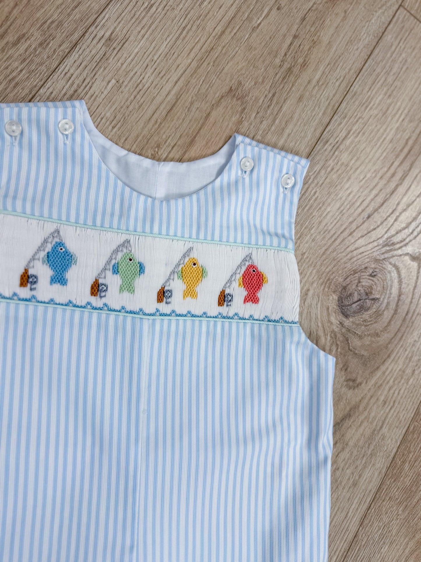 Fish Smocked Shortall