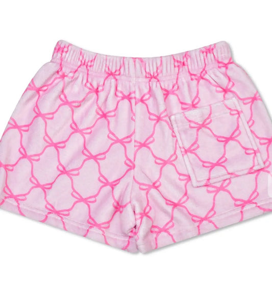 Plush Shorts, Sweet Trellis Bow