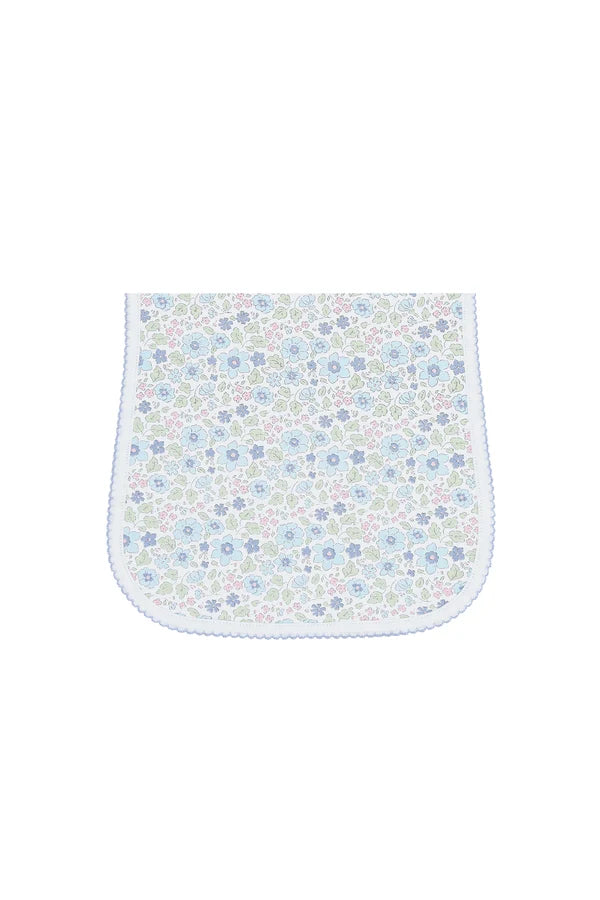 Blue Meadow Burp Cloth