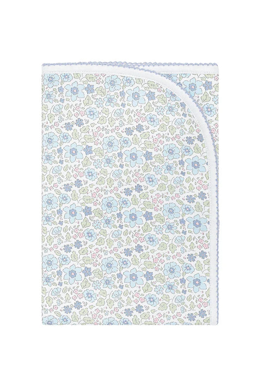 Blue Meadow Receiving Blanket