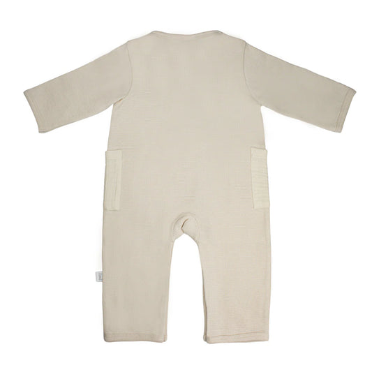 Boys Waffle Oatmeal Romper