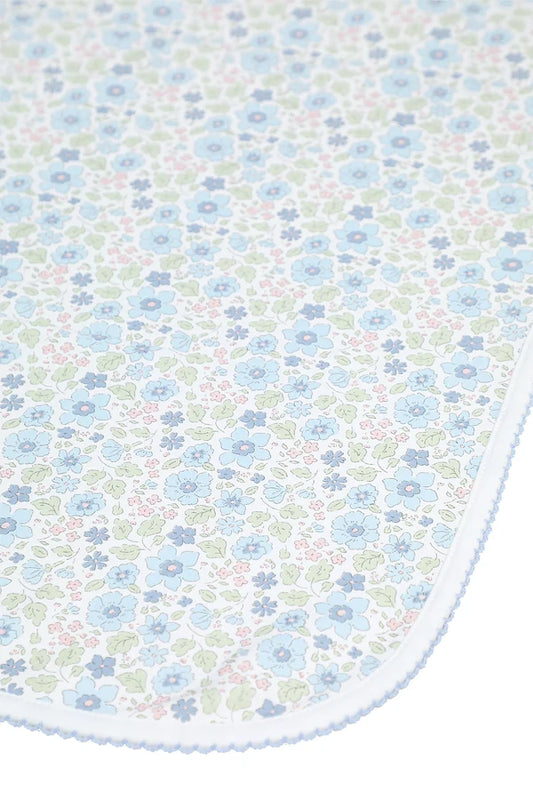 Blue Meadow Receiving Blanket
