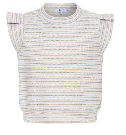 Olivia Top, Stripe Macaron