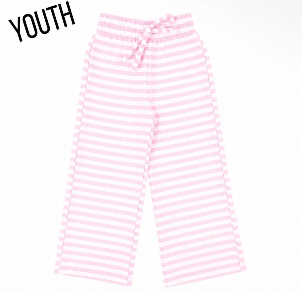Lulu Mac Striped Lounge Pants, Light Pink