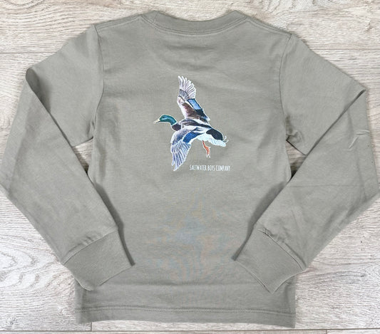Graphic Tee LS , Taupe Mallard
