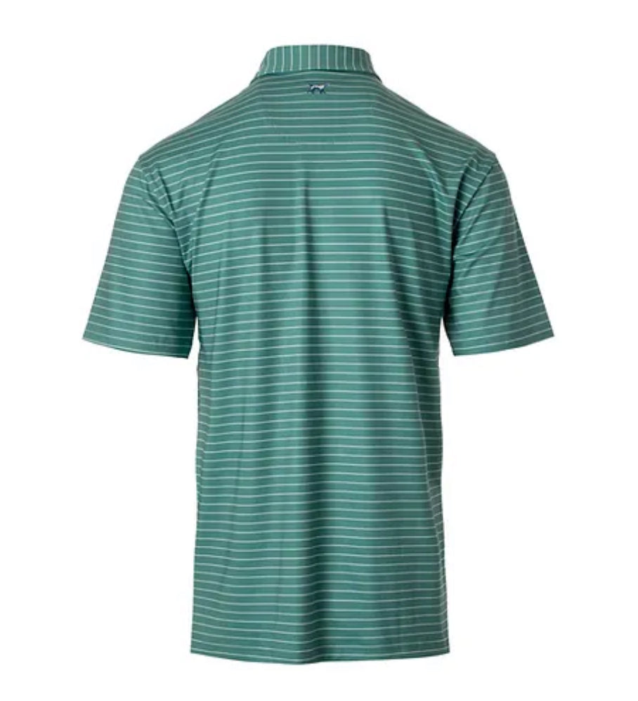 Clubhouse Green Striped Polo