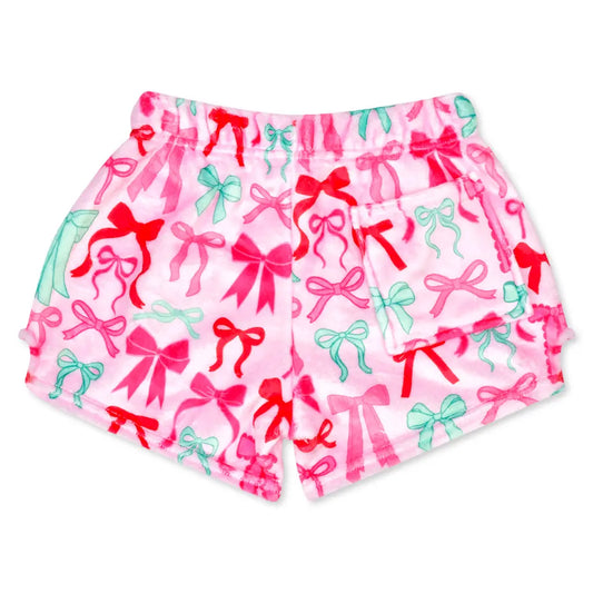 Plush Shorts, Merry Bows