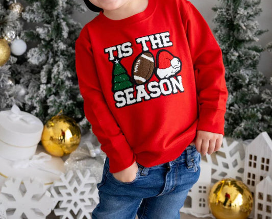 Tis The Season Patch Christmas Sweatshirt