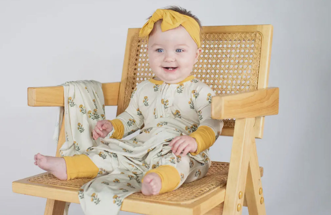 LS Zip Pjs , Marigold Block