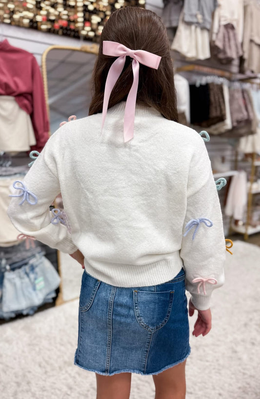 Multi Color Bow Sweater