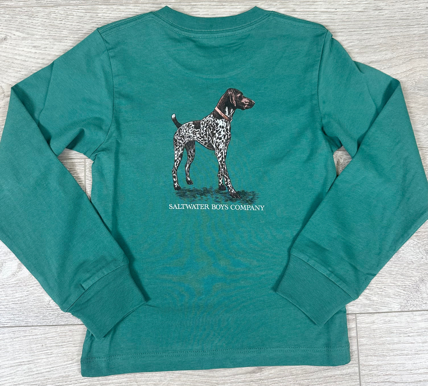 Graphic Tee LS , Green Pointer