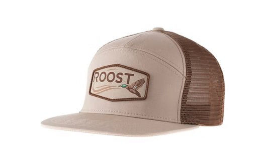 7 Panel Hat, Khaki Duck