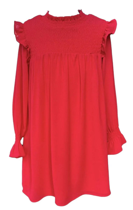 Lottie Dress, Red