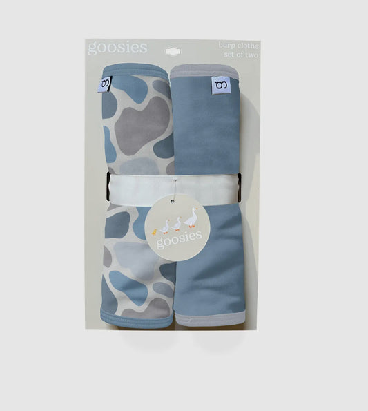 Watercolor Camo Burp Cloth Set