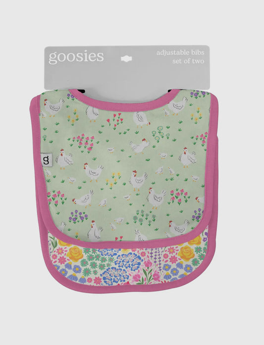 Spring Chickens Bib Set