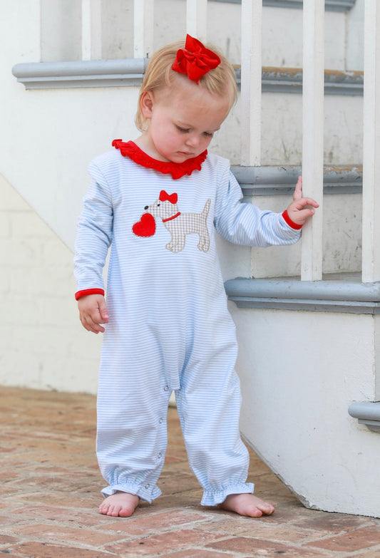 Romper, Puppy Love Ruffle