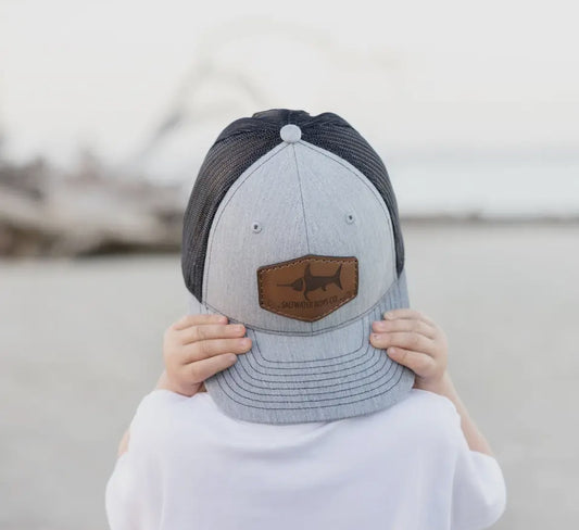 Saltwater Boys Logo Leather Hat