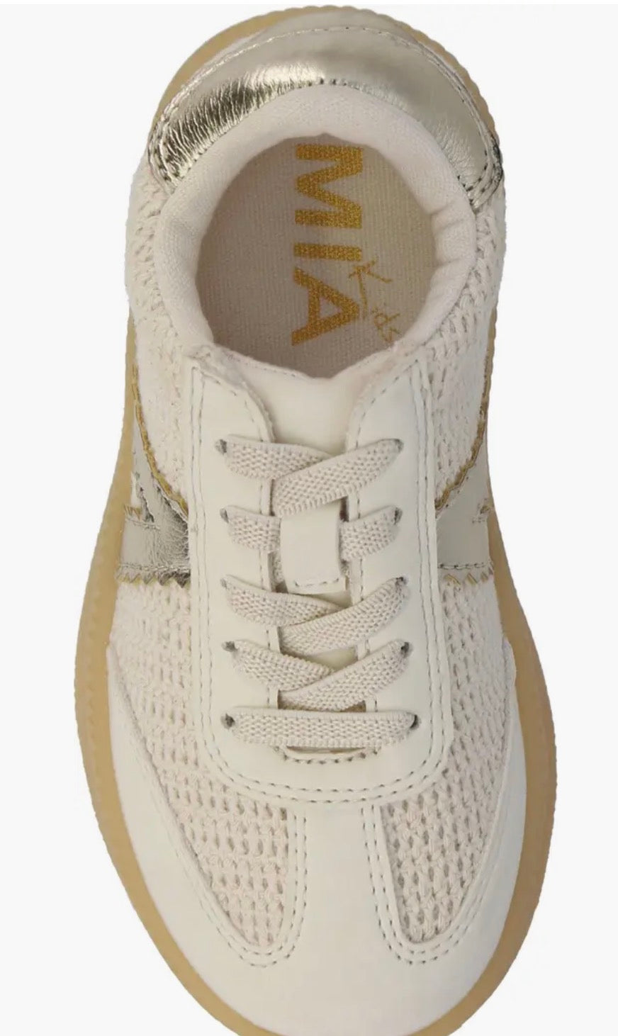 Toddler Axel Sneakers, Beige/Gold