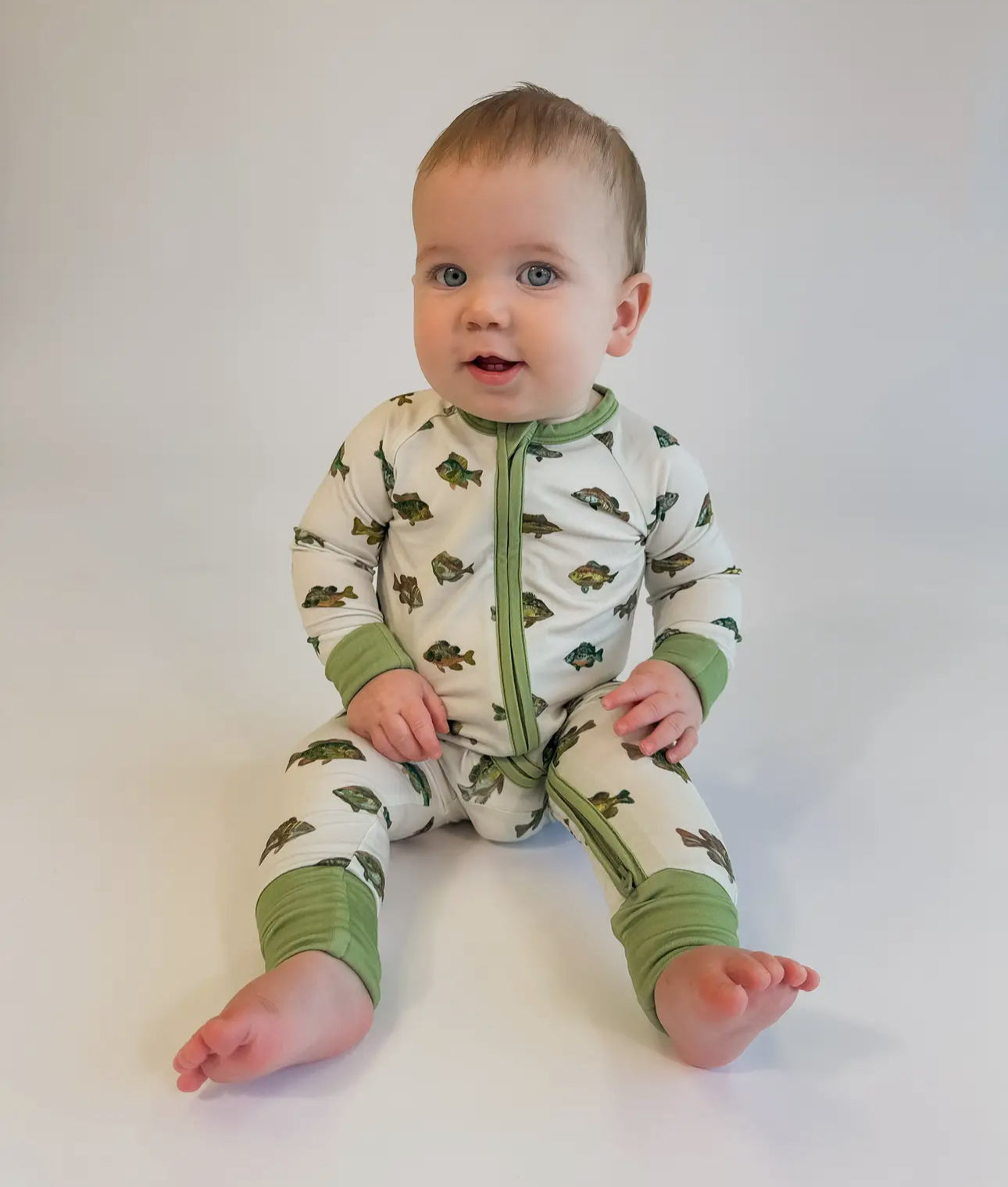 Lake Fish Zip Pajamas