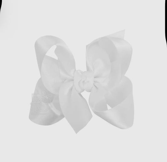Satin Bow 4.5 , White