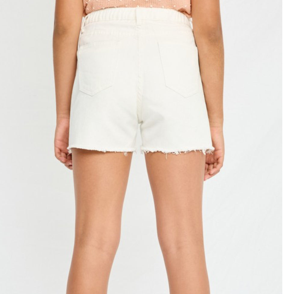 Frayed Denim Shorts