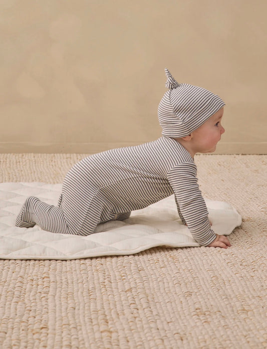 Waffle Sleep Set-Midnight Microstripe